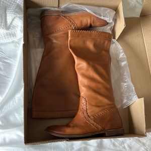 Frye cognac Leather riding boots